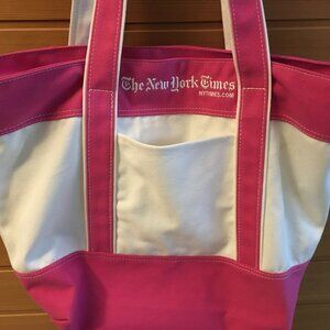 Beautiful. Pink New York Times Canvas Tote Bag -